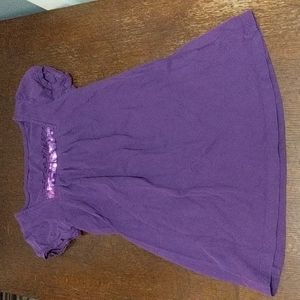 Girls Purple with Sequins Shirt